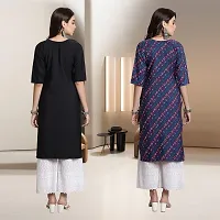 Fancy Rayon Kurtis For Women Pack Of 2-thumb1