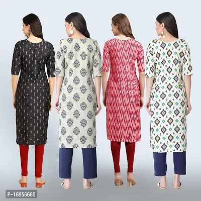 Women Stylish Crepe Straight Kurta-thumb2