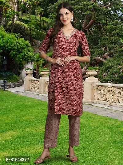 Fancy Cotton Blend Kurta Bottom And Dupatta Set For Women-thumb4