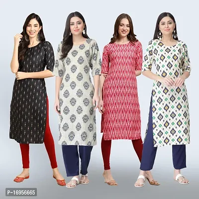 Women Stylish Crepe Straight Kurta-thumb0