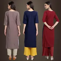 Fancy Crepe Kurtis for Women Pack Of 3-thumb1