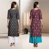 Fancy Rayon Kurtis For Women Pack Of 2-thumb1