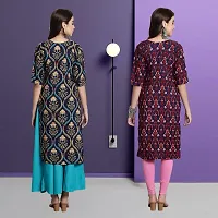 Fancy Crepe Kurtas For Women Pack Of 2-thumb1