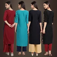 Fancy Crepe Kurtis for Women Pack Of 4-thumb1