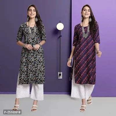 Fancy Crepe Kurtas For Women Pack Of 2