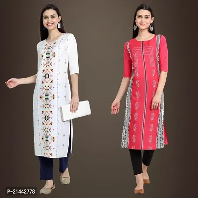 Fancy Crepe Kurtis for Women Pack Of 2