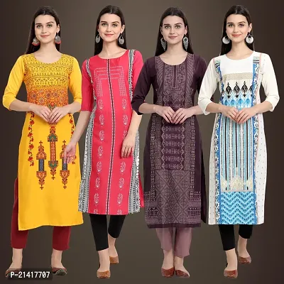 Fancy Crepe Kurtis for Women Pack Of 4