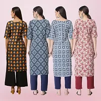 Women Stylish Crepe Printed Straight Kurta-thumb1