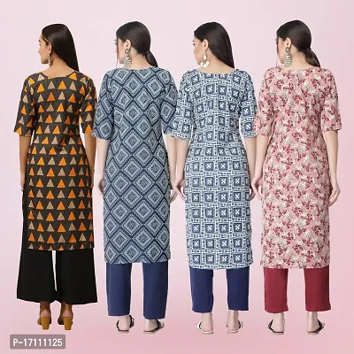 Women Stylish Crepe Printed Straight Kurta-thumb2