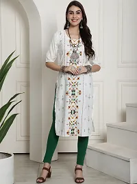 Fancy Crepe Printed Kurtas For Women Pack Of 6-thumb4