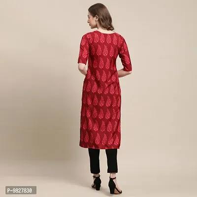 Women Crepe Digital Printed Straight Kurti  Pack of 6-thumb4