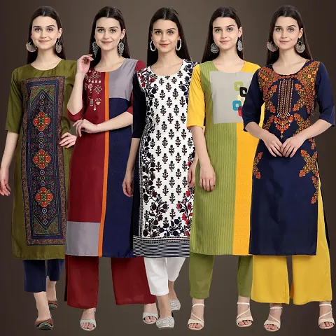 Stylish Fancy Kurtis For Women Pack Of 5