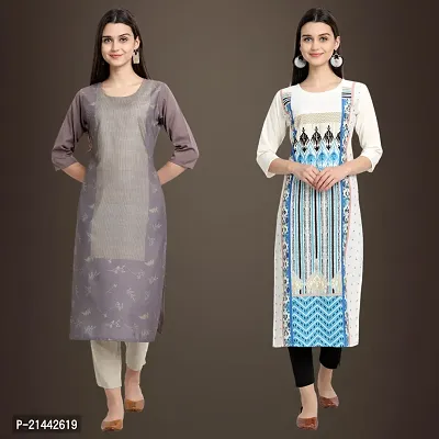 Fancy Crepe Kurtis for Women Pack Of 2