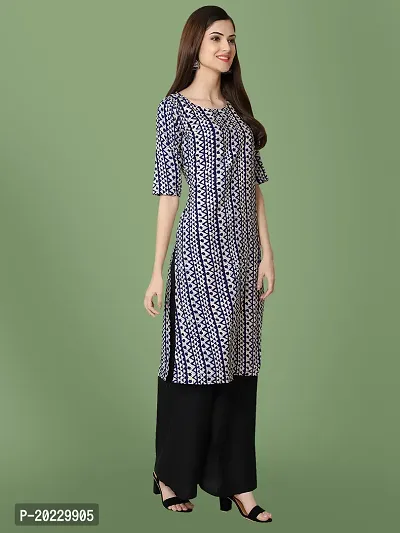 Stylish Crepe Printed Kurti For Women-thumb3