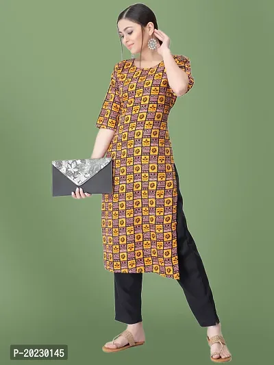 Stylish Crepe Printed Kurti For Women-thumb4