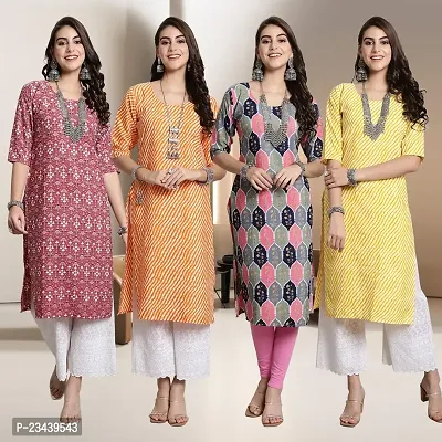 Fancy Crepe Kurtis for Women Pack Of 4