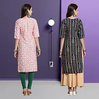 Fancy Crepe Kurtas For Women Pack Of 2-thumb1