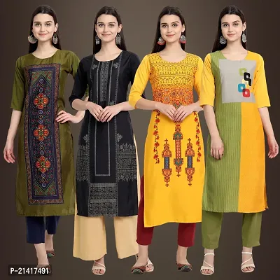 Fancy Crepe Kurtis for Women Pack Of 4