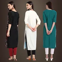 Fancy Crepe Kurtis for Women Pack Of 3-thumb1