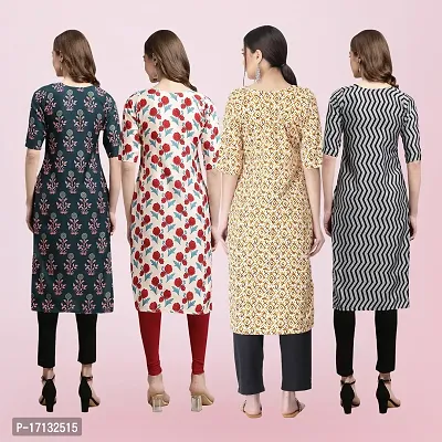 Women Stylish Crepe Printed Straight Kurta-thumb2