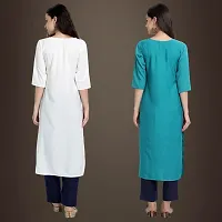 Fancy Crepe Kurtis for Women Pack Of 2-thumb1