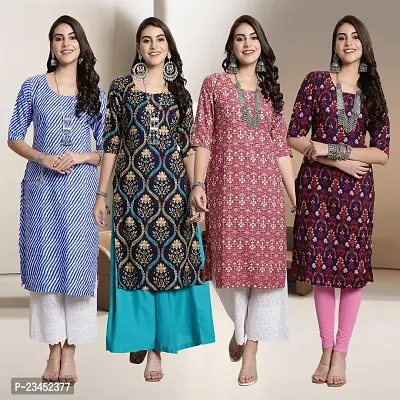 Fancy Crepe Kurtis for Women Pack Of 4-thumb0