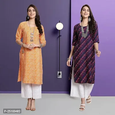 Fancy Crepe Kurtas For Women Pack Of 2