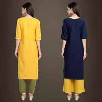 Fancy Crepe Kurtis for Women Pack Of 2-thumb1