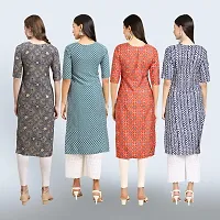 Women Stylish Crepe Straight Kurta-thumb1