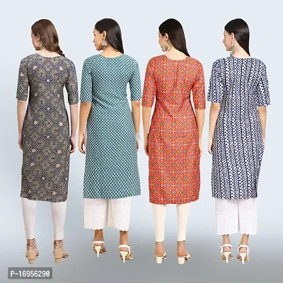 Women Stylish Crepe Straight Kurta-thumb2