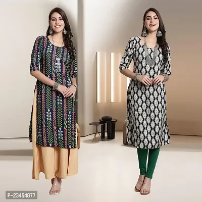 Fancy Rayon Kurtis For Women Pack Of 2