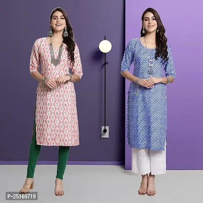 Fancy Crepe Kurtas For Women Pack Of 2