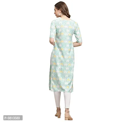 Women Crepe Digital Printed Straight Kurti  Pack of 6-thumb5