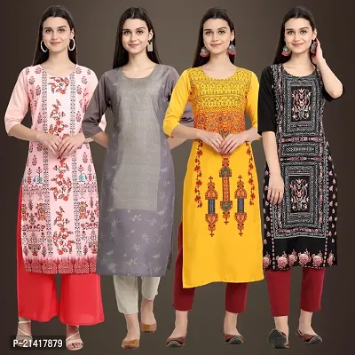 Fancy Crepe Kurtis for Women Pack Of 4