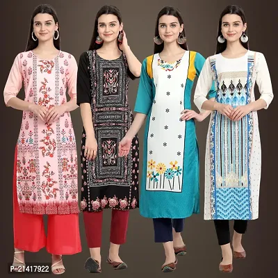 Fancy Crepe Kurtis for Women Pack Of 4