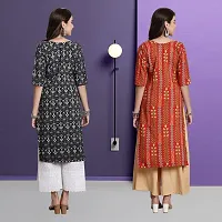 Fancy Crepe Kurtas For Women Pack Of 2-thumb1