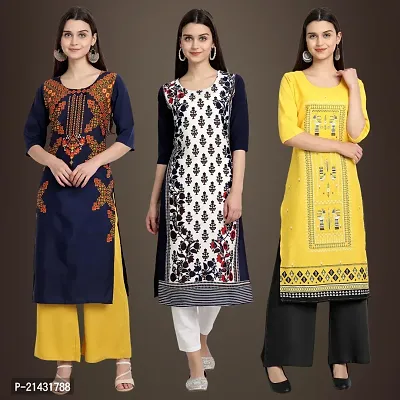 Fancy Crepe Kurtis for Women Pack Of 3