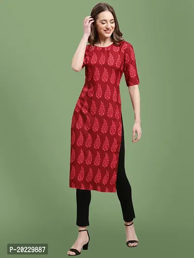 Stylish Crepe Printed Kurti For Women