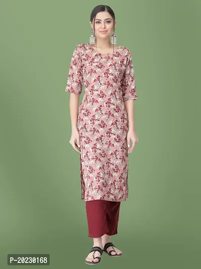 Stylish Crepe Printed Kurti For Women