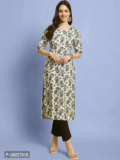 Amazing Crepe Printed Kurta Set For Women-thumb0