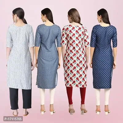 Women Stylish Crepe Printed Straight Kurta-thumb2