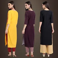 Fancy Crepe Kurtis for Women Pack Of 3-thumb1