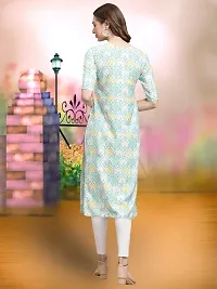 Fancy Crepe Printed Stitched Kurta For Women-thumb2