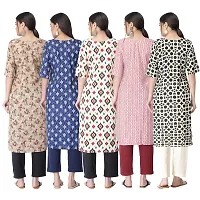 New Crepe Printed Kurtis Combo For Women Pack Of 5-thumb1