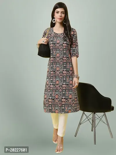 New Stylish Crepe Printed Kurti For Women