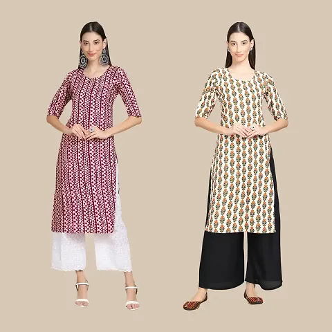 Fancy Combo of 2 Crepe Kurti