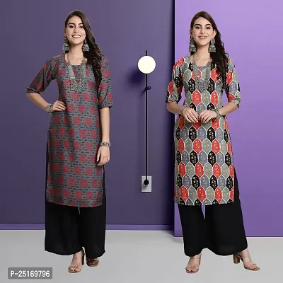 Fancy Crepe Kurtas For Women Pack Of 2