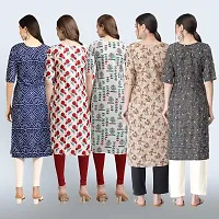 Women Stylish Crepe Printed Staright Kurta-thumb1