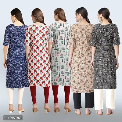 Women Stylish Crepe Printed Staright Kurta-thumb2