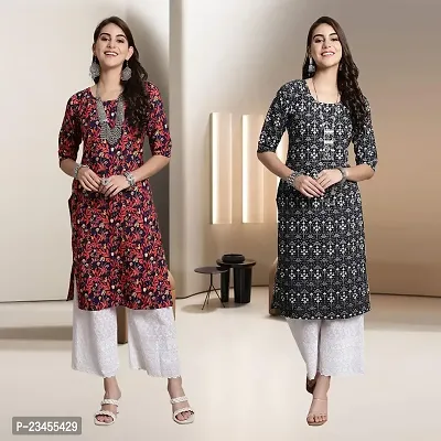 Fancy Rayon Kurtis For Women Pack Of 2